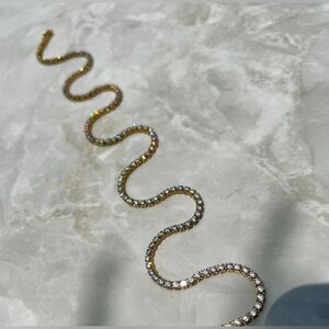 NWT Water-Resistant + Tarnish-Free | House of Miami | Gia Tennis Necklace 16”